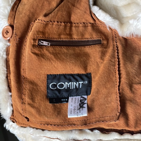 Vintage suede and fur heavy duty jacket - Picture 4 of 4